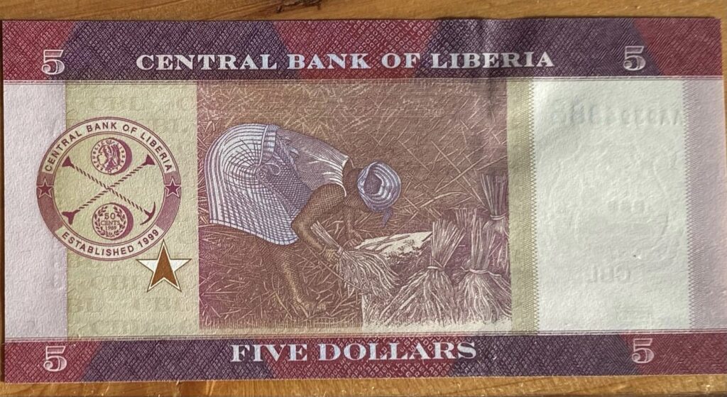 Liberia - 5 Dollars