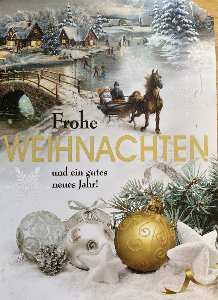 Postcard from Germany, received December 20, 2022